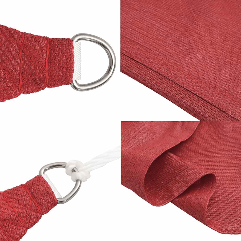 Vela Parasole 160 g/m² Rossa 2,5x3 m in HDPE
