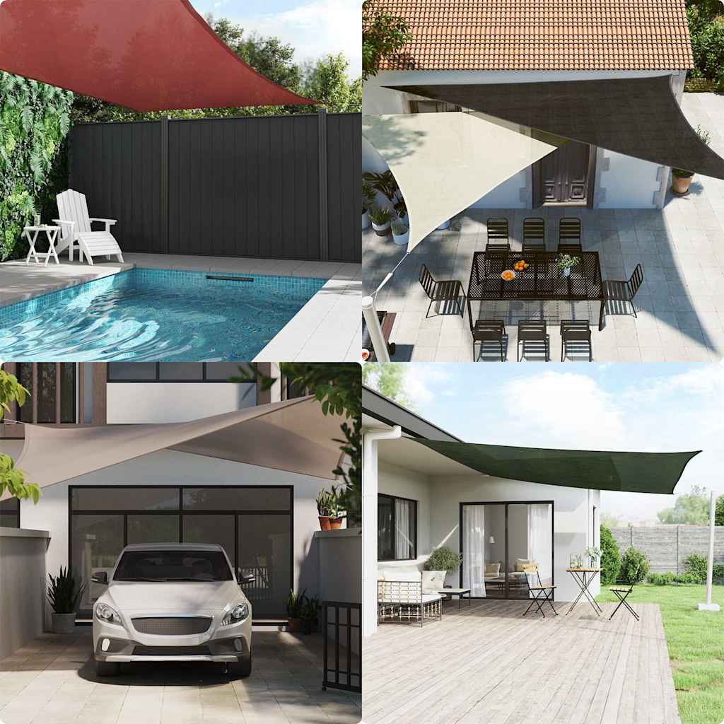 Vela Parasole 160 g/m² Rossa 3x4,5 m in HDPE