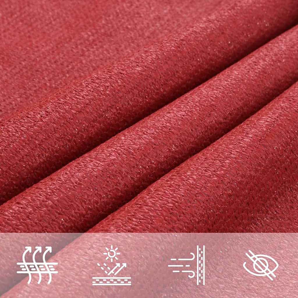 Vela Parasole 160 g/m² Rossa 4/5x4 m in HDPE