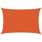 Vela Parasole 160 g/m² Arancione 3,5x5 m in HDPE