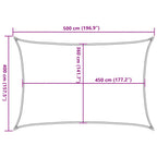 Vela Parasole 160 g/m² Arancione 3,5x5 m in HDPE