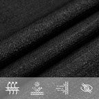Vela Parasole 160 g/m² Nera 4x5x6,8 m in HDPE