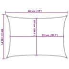 Vela Parasole 160 g/m² Marrone 6x8 m in HDPE