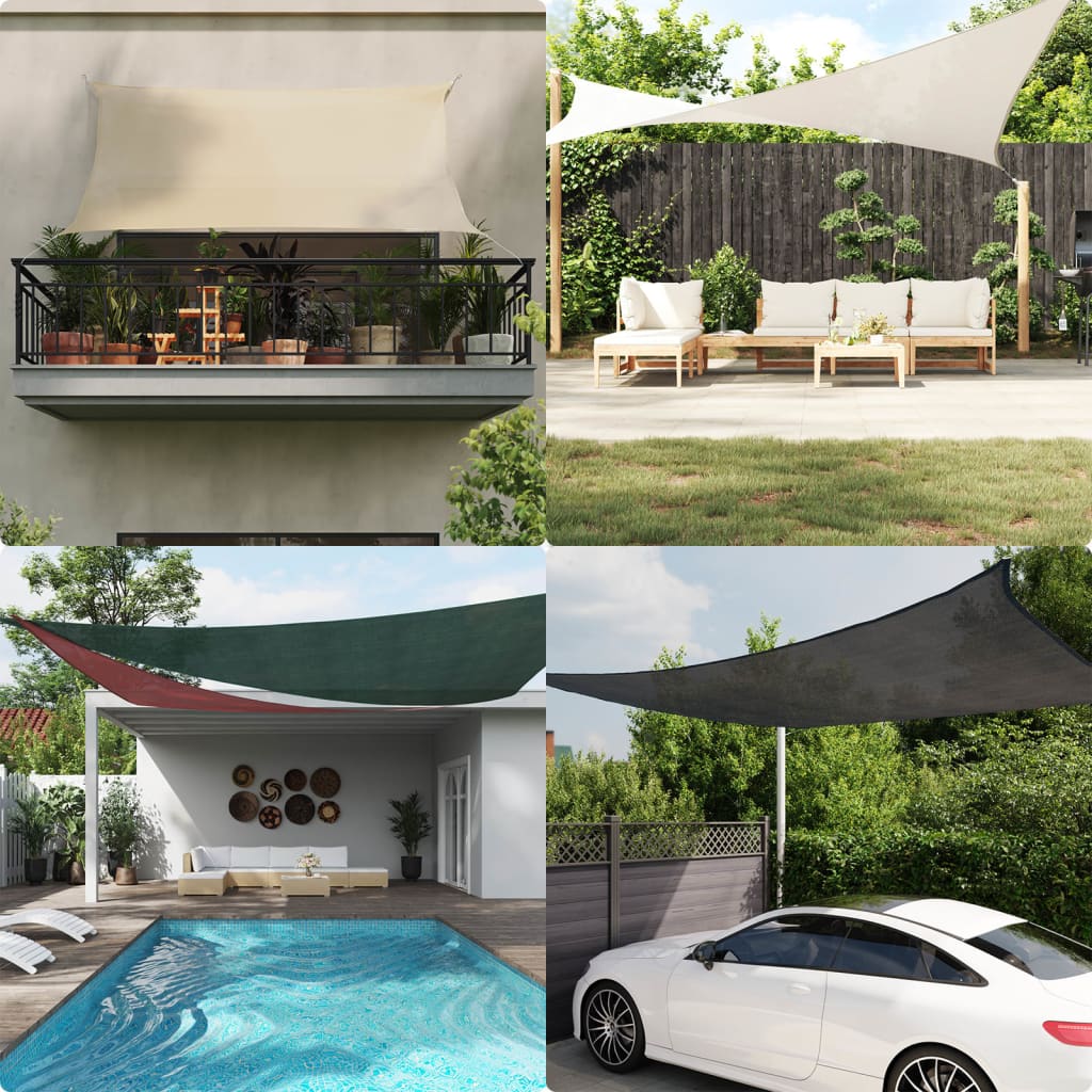 Vela Parasole 160 g/m² Marrone 6x8 m in HDPE