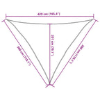 Vela Parasole 160 g/m² Marrone 3x3x4,2 m in HDPE