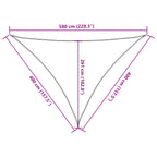 Vela Parasole 160 g/m² Marrone 4x4x5,8 m in HDPE