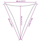 Vela Parasole 160 g/m² Marrone 4x5x5 m in HDPE