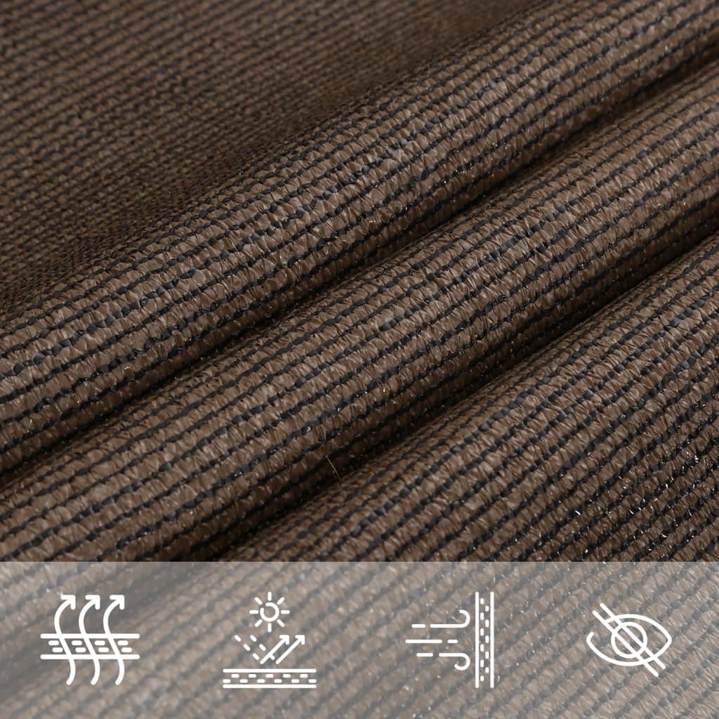 Vela Parasole 160 g/m² Marrone 4x5x6,8 m in HDPE