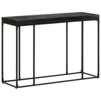 Tavolo Consolle Nero 110x35x76 cm Massello di Acacia e Mango