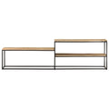 Mobile Porta TV 180x30x50cm in Legno di Mango Grezzo