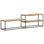 Mobile Porta TV 180x30x50cm in Legno di Mango Grezzo