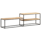 Mobile Porta TV 180x30x50cm in Legno di Mango Grezzo