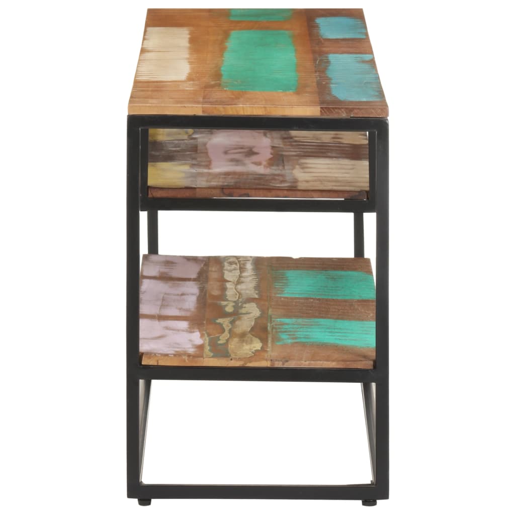 Mobile Porta TV 130x30x45 cm in Legno Massello di Recupero