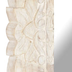 Specchio Bianco 80x50 cm in Legno Massello di Mango