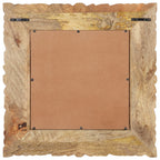 Specchio 50x50 cm in Legno Massello di Mango