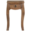Comodino 28x28x46 cm in Legno Massello di Mango