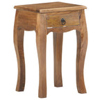 Comodino 28x28x46 cm in Legno Massello di Mango