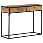 Tavolo Consolle 100x35x75 cm in Legno Massello di Mango