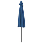 Ombrellone Balcone Palo in Alluminio Blu 300x155x223cm a Metà