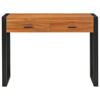 Scrivania con 2 Cassetti 100x40x75 cm in Legno di Teak