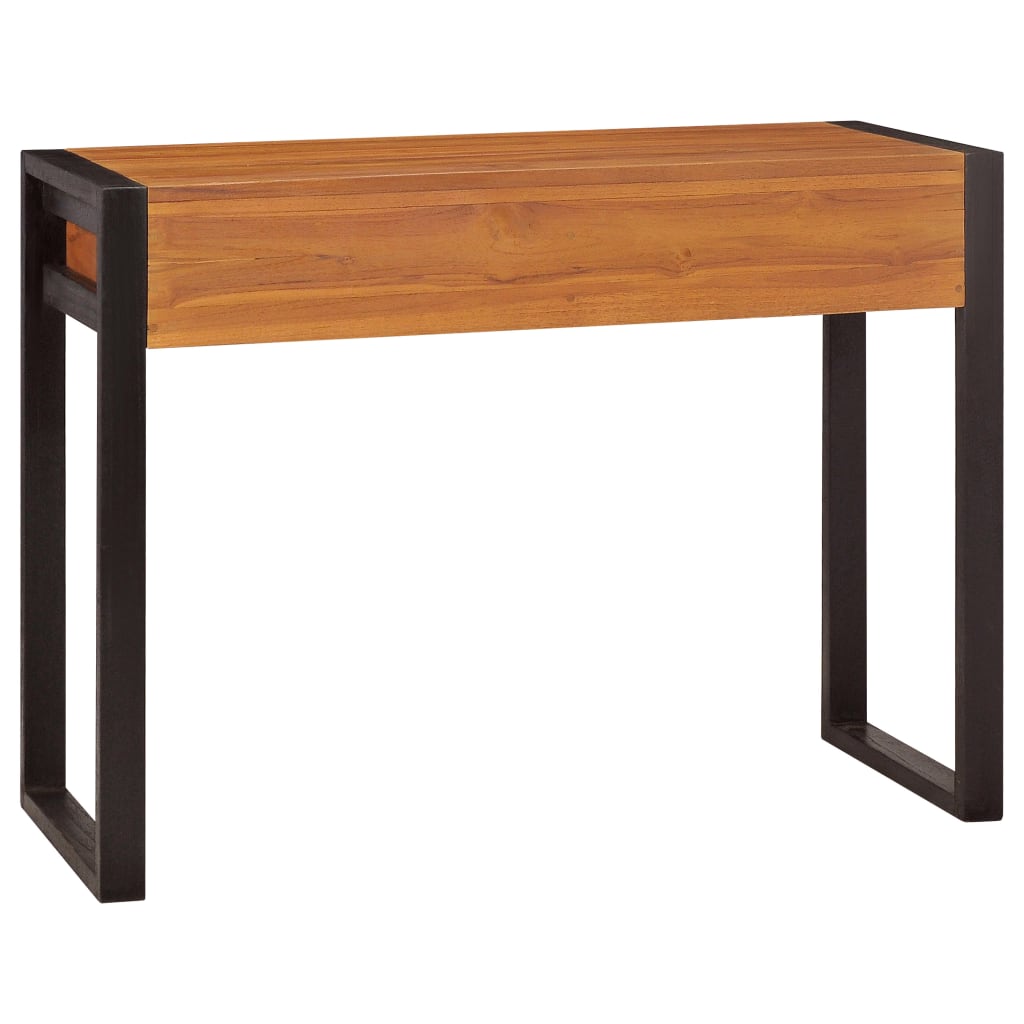 Scrivania con 2 Cassetti 100x40x75 cm in Legno di Teak