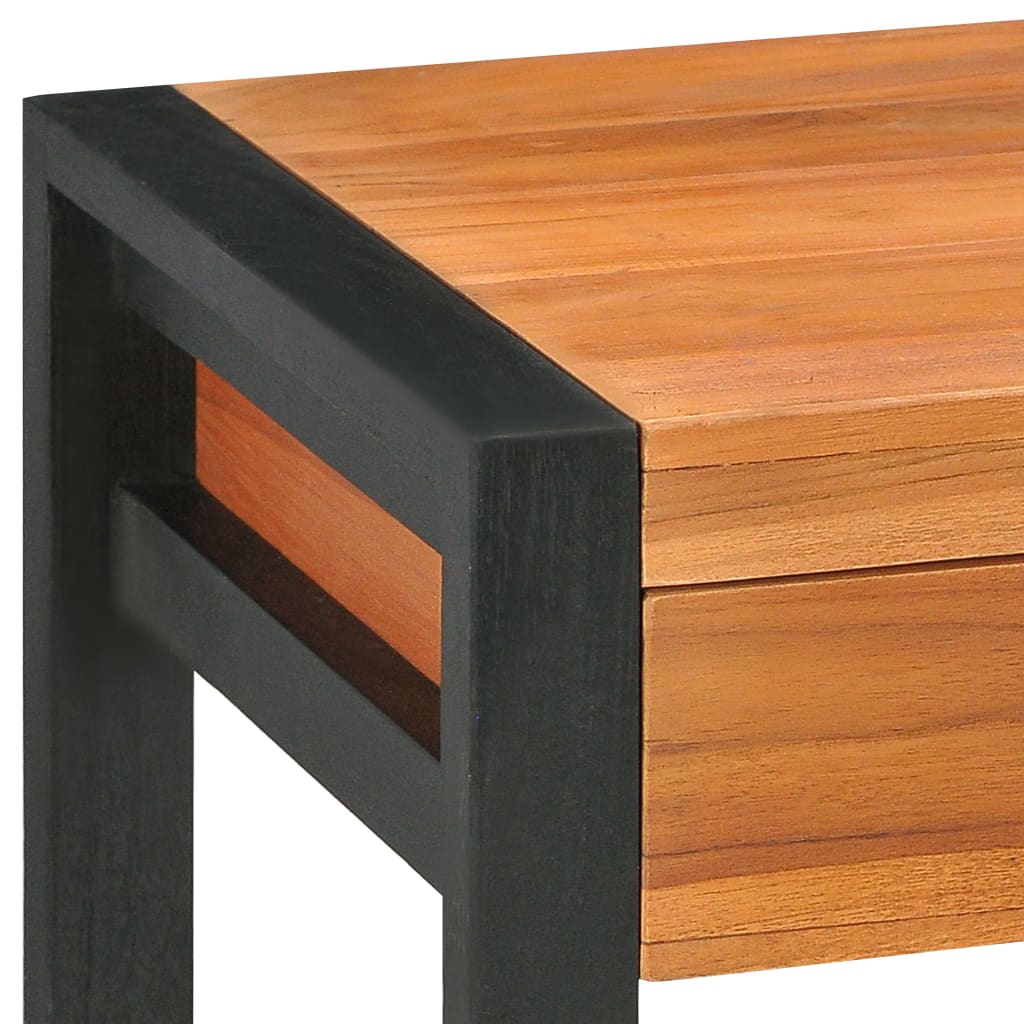 Scrivania con 2 Cassetti 100x40x75 cm in Legno di Teak