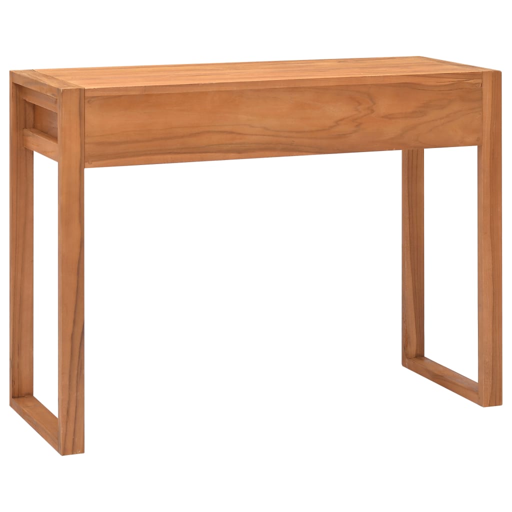 Scrivania con 2 Cassetti 100x40x75 cm in Legno di Teak
