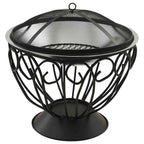 Braciere e Barbecue 2in1 e Attizzatoio 59x59x60 cm Acciaio Inox