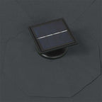 Ombrellone da Giardino a Parete con LED 300 cm Antracite