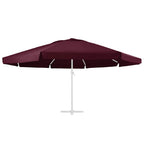 Telo di Ricambio per Ombrellone Rosso Bordò 610 cm
