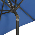 Ombrellone con Luci LED Azzurro 200x211 cm in Alluminio