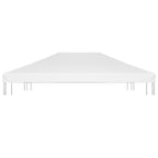 Copertura Superiore per Gazebo 270 g/m² 4x3 m Bianca