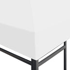 Copertura Superiore per Gazebo 270 g/m² 4x3 m Bianca