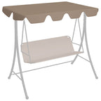 Baldacchino per Dondolo Giardino Tortora 188/168x145/110 cm