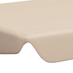 Baldacchino per Dondolo Giardino Beige 150/130x105/70 cm