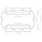 Baldacchino per Dondolo Giardino Bianco 150/130x105/70 cm
