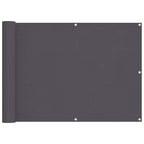 Paravento da Balcone Antracite 75x300 cm in Tessuto Oxford