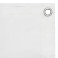 Paravento Balcone Bianco 120x300 cm Tessuto Oxford Impermeabile