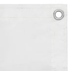 Paravento Balcone Bianco 120x300 cm Tessuto Oxford Impermeabile