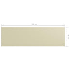 Paravento da Balcone Crema 90x300 cm Tessuto Oxford Impermeabile