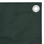 Paravento da Balcone Verde Scuro 75x600 cm Tessuto Oxford Impermeabile