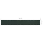 Paravento da Balcone Verde Scuro 75x600 cm Tessuto Oxford Impermeabile