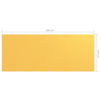 Paravento Balcone Giallo 120x300 cm Tessuto Oxford Impermeabile