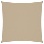 Parasole a Vela in Tela Oxford Quadrato 6x6 m Beige