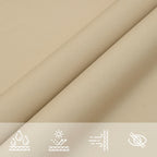 Parasole a Vela in Tela Oxford Quadrato 6x6 m Beige