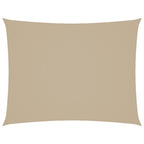 Parasole a Vela Rettangolare 3x4 m Oxford Beige