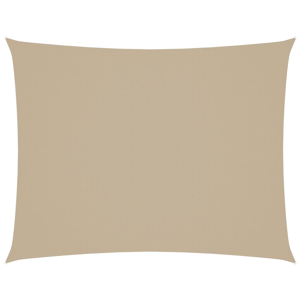 Parasole a Vela Rettangolare 3x4 m Oxford Beige