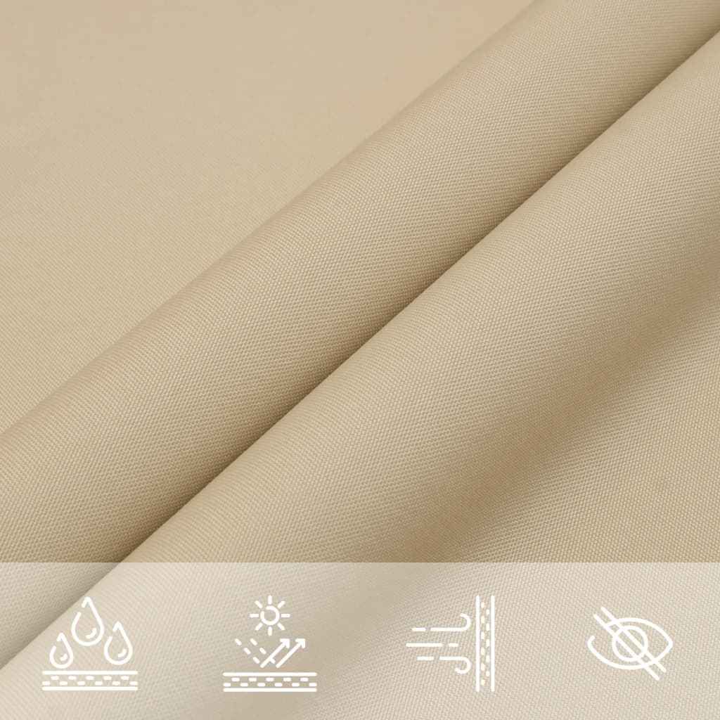 Parasole a Vela Rettangolare 3x4 m Oxford Beige