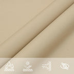 Parasole a Vela Rettangolare 3x4 m Oxford Beige