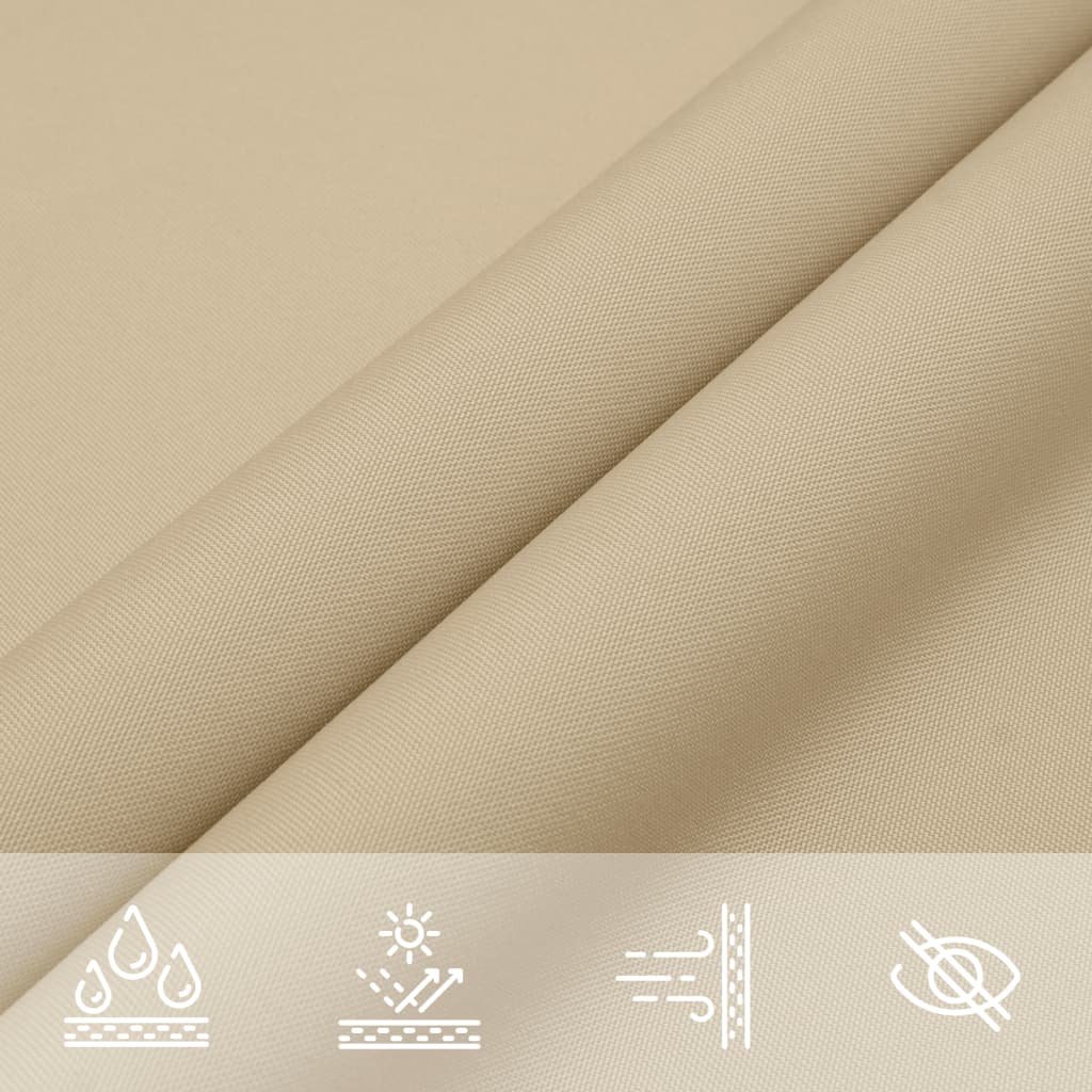 Parasole a Vela Triangolare Oxford 4x5x6,4 m Beige
